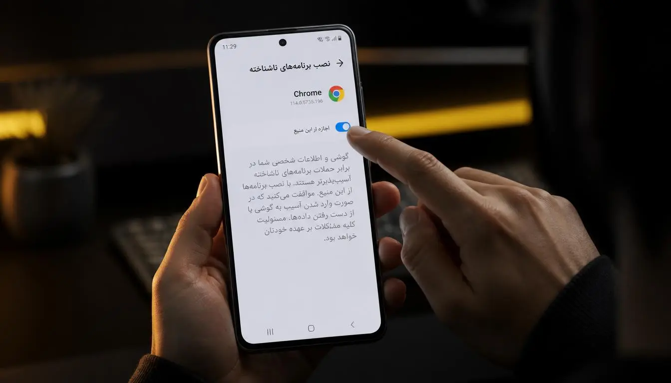 فعال کردن اجازه نصب فایل APK در Android