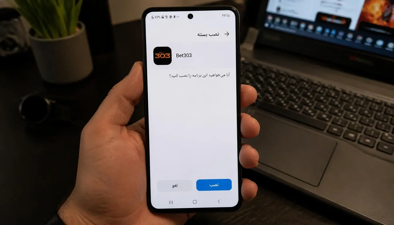 آموزش نصب برنامه Bet303 روی اندروید